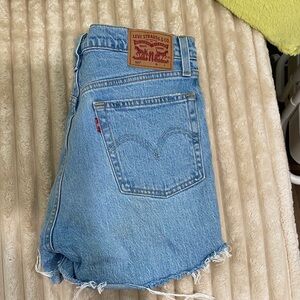 Levi's Classic Blue Denim Cutoff Shorts
